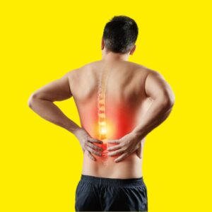 Cliente Novafit utilizza EMS per alleviare il mal di schiena.